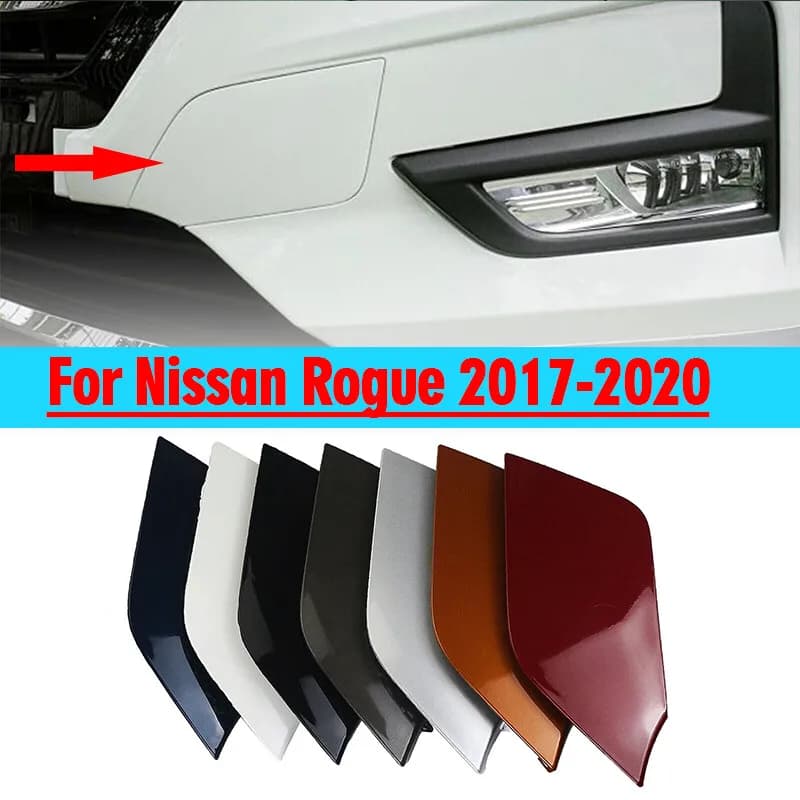 Front Bumper Tow Eye Hook Access Cap Cover Trim For 2017-2020 2018 Nissan Rogue