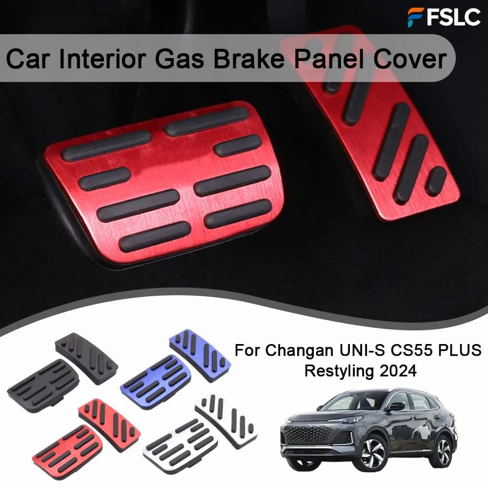 Car Decoration Car Interior Gas Brake Panel Cover For Changan UNI-S CS55 PLUS Restyling 2024 Cars Accessories Modify A Car