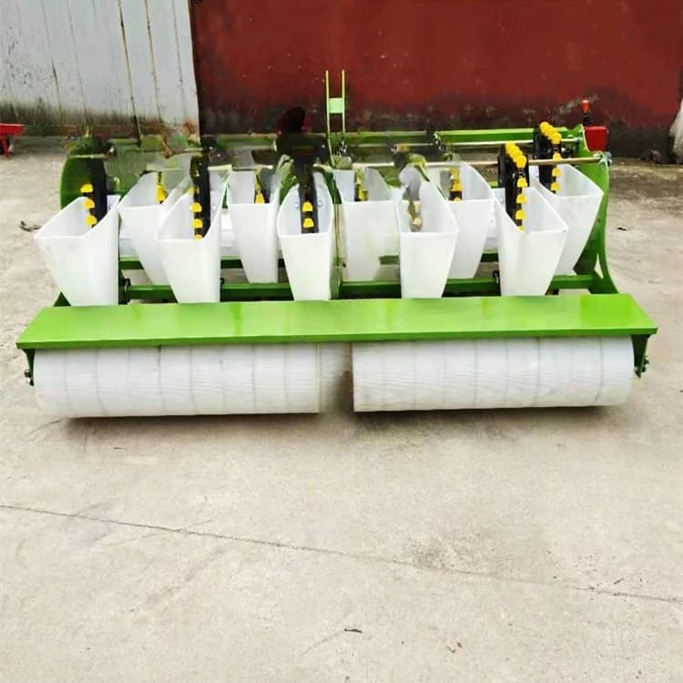 Tractor traction double row 10 row garlic seeder high efficiency new garlic fine seeder