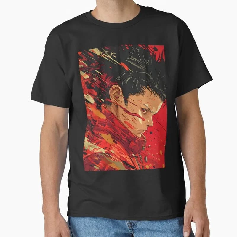 Akira Cyberpunk City Explosion Gift T‑Shirt Katsuhiro Otomo Retro Manga Shotaro Kaneda Neo‑Tokyo Anime Print Short Sleeve Tops