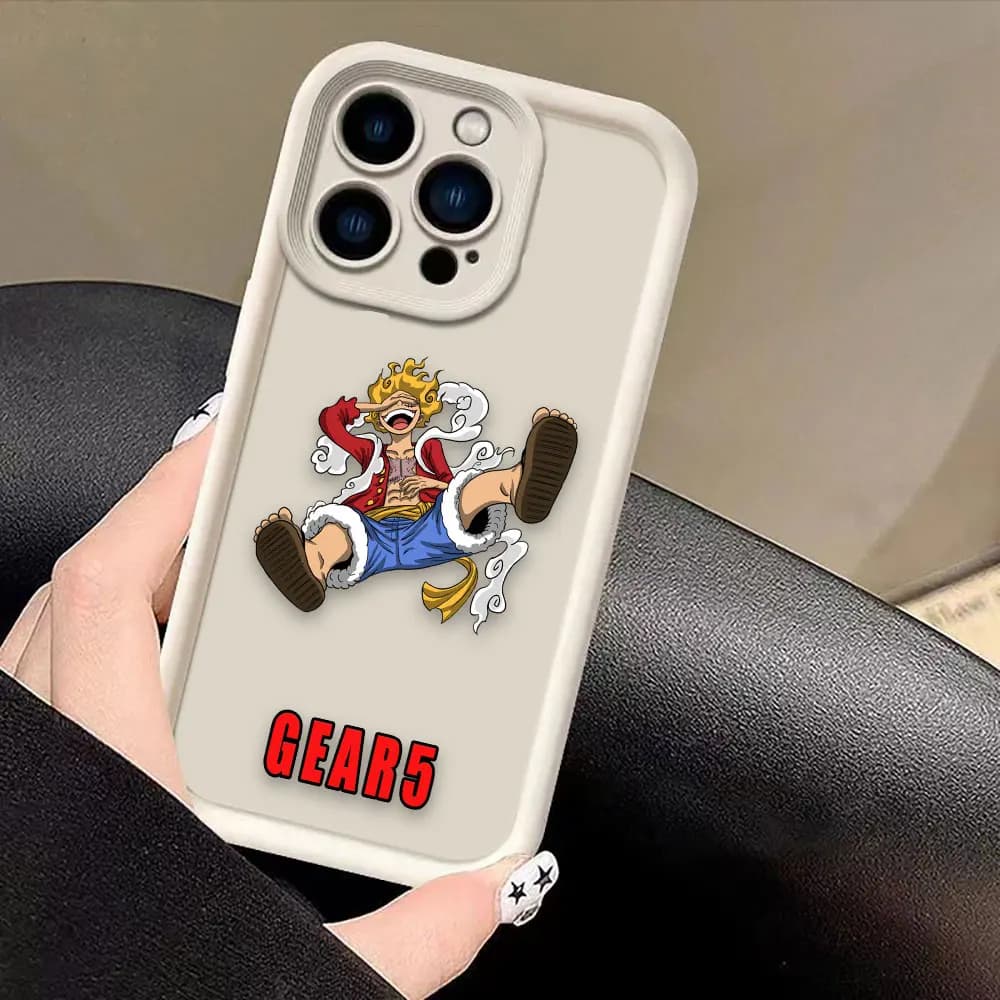 One P-Piece Gear 5 Luffy Phone Case For Redmi NOTE 15 13 14 8 9 9S 10 10S 11 11S 11T 12 12S PRO PLUS TPU Case DIY Shell Cover