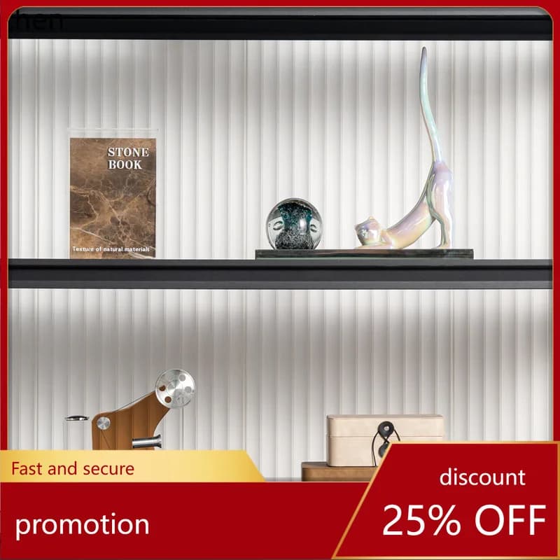 ZML Modern Minimalist Living Room Wall Cabinet Soft Decoration Ornament Club High-end Bookshelf Cloakroom Decor