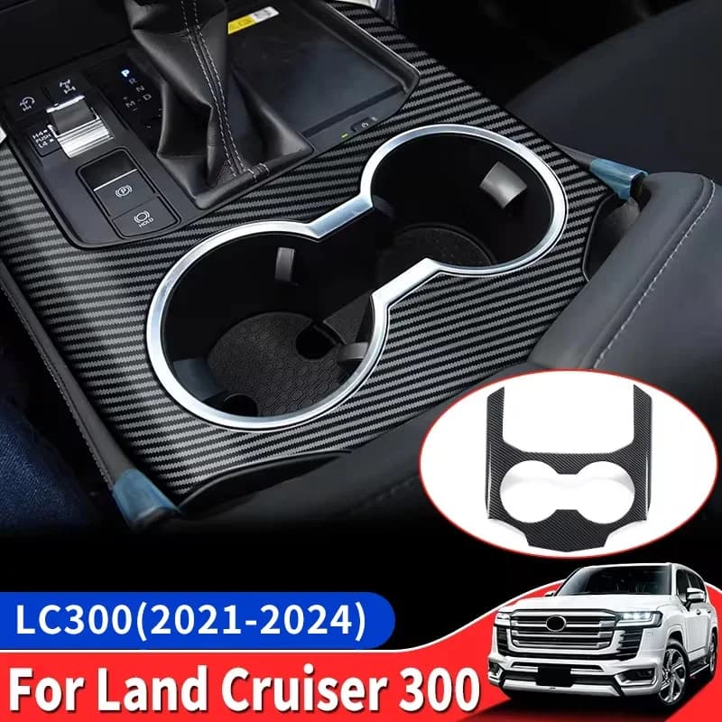 For Toyota Land Cruiser 300 2021+ Center Console Water Cup Decoration Protective LC300 FJ300 Interior Accessories Tuning