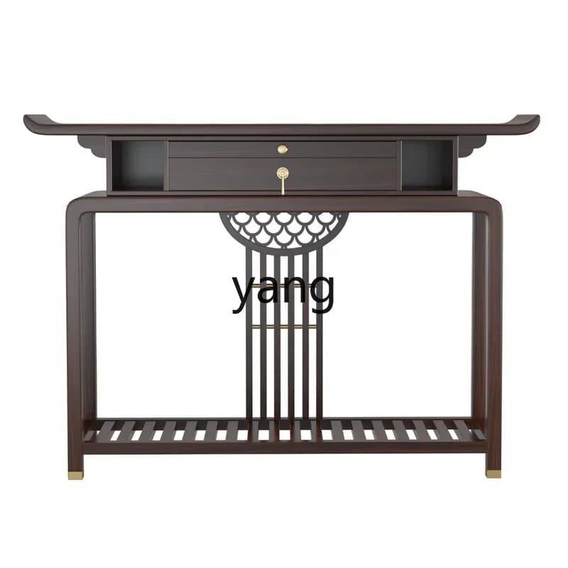 CX new Chinese-style solid wood Xuanguantai incense case Buddhist platform for household use against the wall