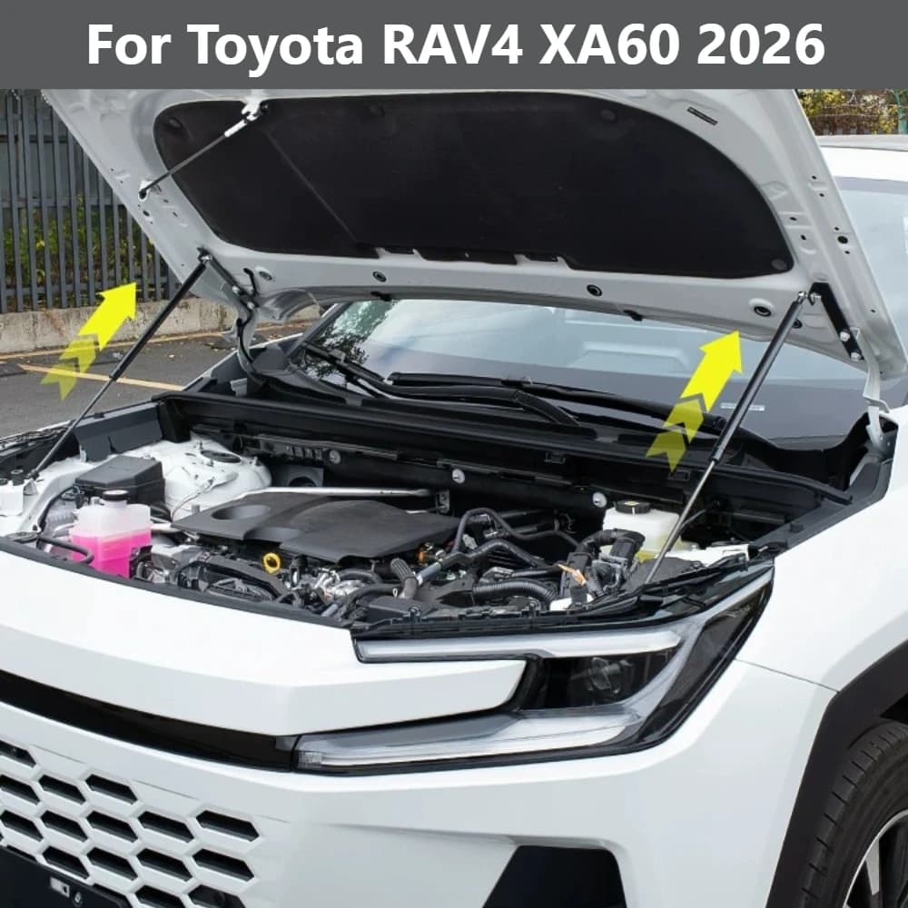 For Toyota RAV4 XA60 2026 Automatic Hood Lift Supports Bonnet Gas Struts Shock Absorber No-Drill Engine Cover Prop Rods