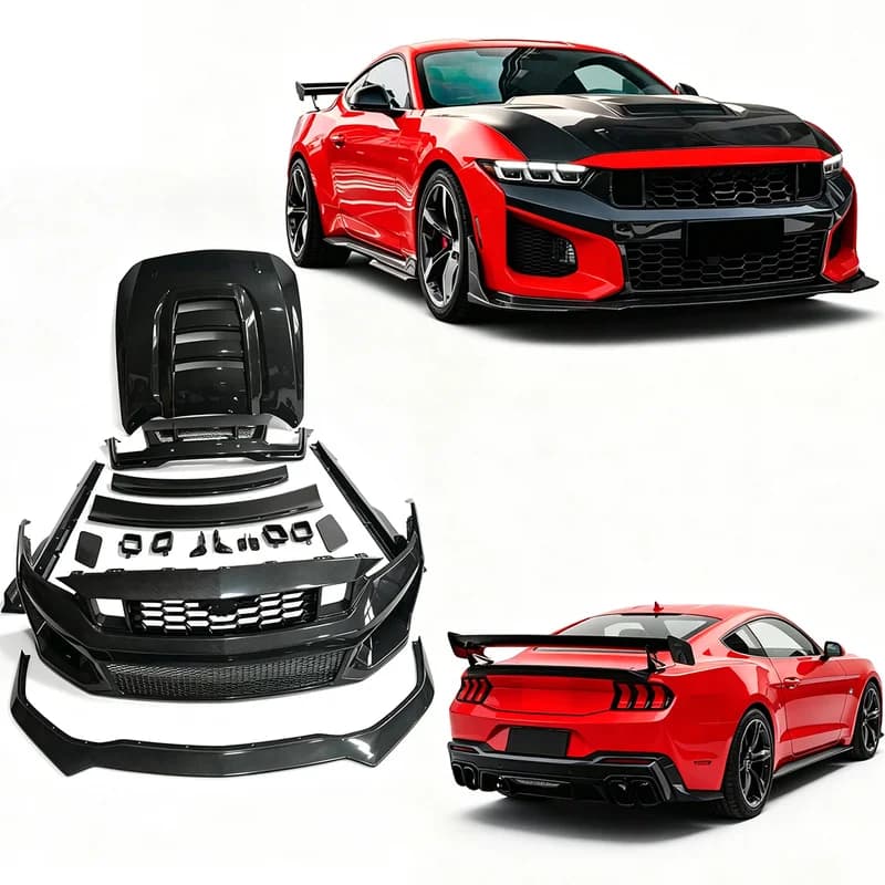 High Quality Dry Carbon Fiber SC Style Body Kit Fit for 2024+ S650 Front Bumper Hood Spoiler Modification Parts