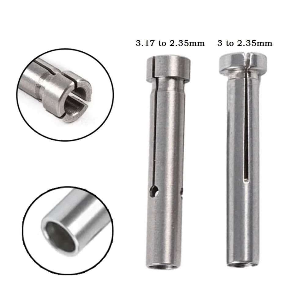 Engraving Chuck Adapter for 3mm to 2 35mm Shank Stainless Steel Drill Converter for Enhanced Machinery Performance