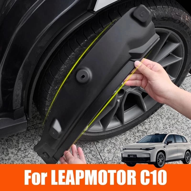 For Leapmotor C10 2024 2025 2026 Car Mudguards Plastic Fender Cover Rear Wheel Linining Mud Flaps Guard Cover Accessories