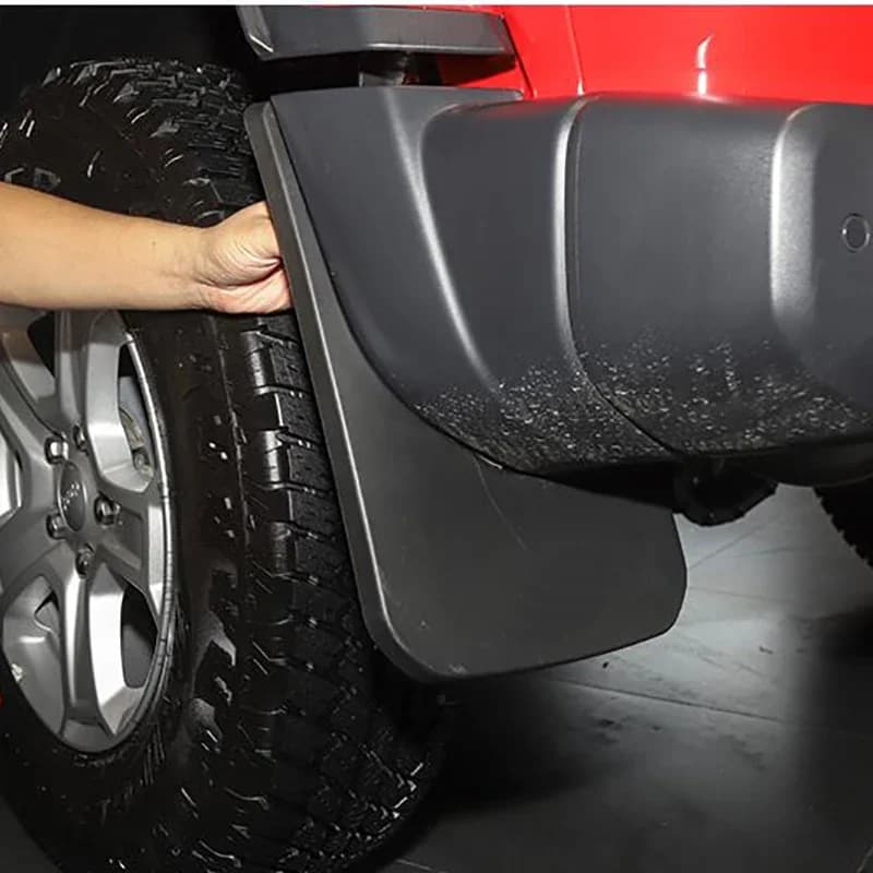 For Jeep Wrangler JL 2018 2019 Car Black Car Front Rear Mud Guard Fender Flap Splash Mudflaps Mudguard Trim 4pcs/set