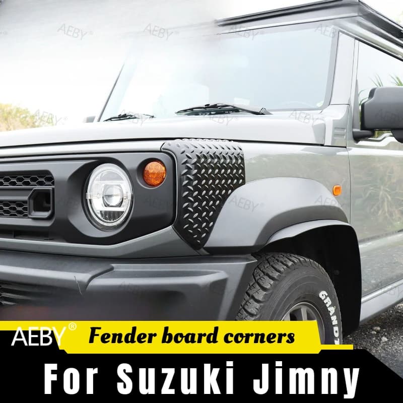 For Suzuki Jimny 2019-2026 Front and rear bumper corner protection covers,Fender board corners,fixedwithout drillingUV-resistant