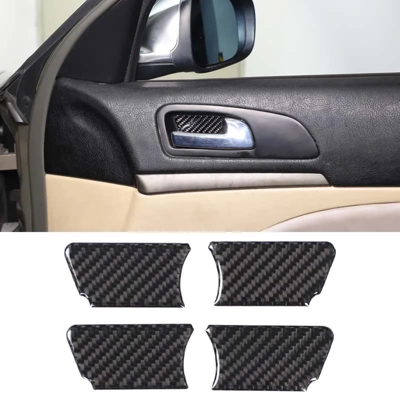 Inner Door Handle Bowl Cover Trim Sticker Inner Door Handle Cup Protector Trim Car Accessories For Alfa Romeo 159 939 2004-2011