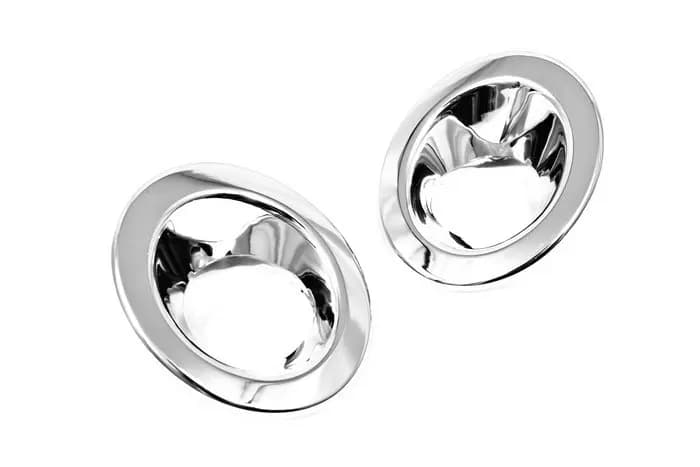 Chrome Front Fog Light Lamp Cover Bezel Trim Exterior Accessories for Land Rover Freelander 2-free shipping Best Value Car Parts
