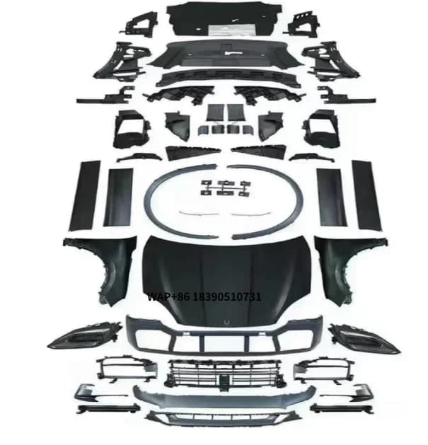 958.1/958.2 Upgrade to 2025 GT Body KitFront and Rear Bumper Body Kit with Daytime Lights Direct Mount Retrofit/Upgrade Kit