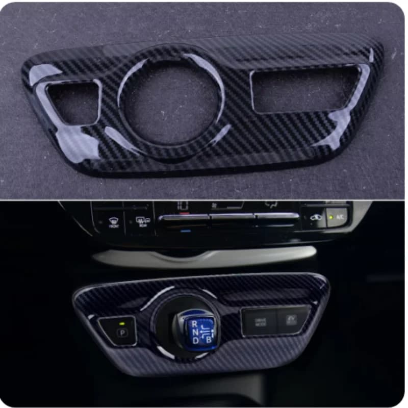 LHD ABS Car Interior Console Gear Shift Box Panel Cover Trim Frame Fit For Toyota Prius 50 sieres Hatchback 2019 2020