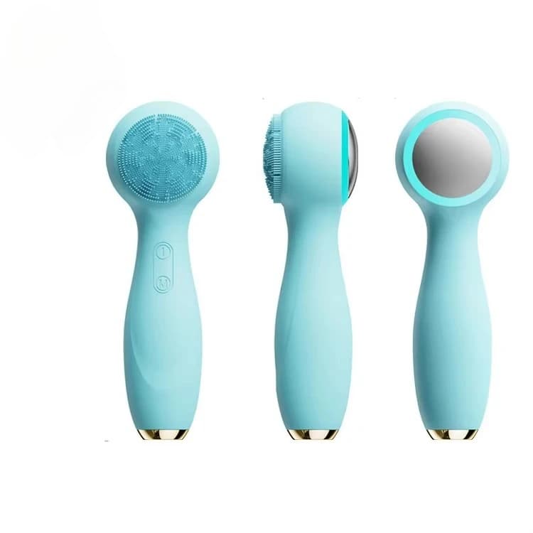 Deep Cleansing Exfoliating Face Brush Hot and Cold Massage Face Wash Electric Silicone Pore Cleaner Men and Women