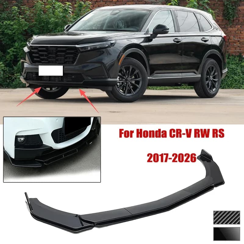 5pcs Front Bumper Shovel For Honda CR-V RW RS 2017-2026 Spoiler Front Bumper Deflector Anti Scratch Protection Device