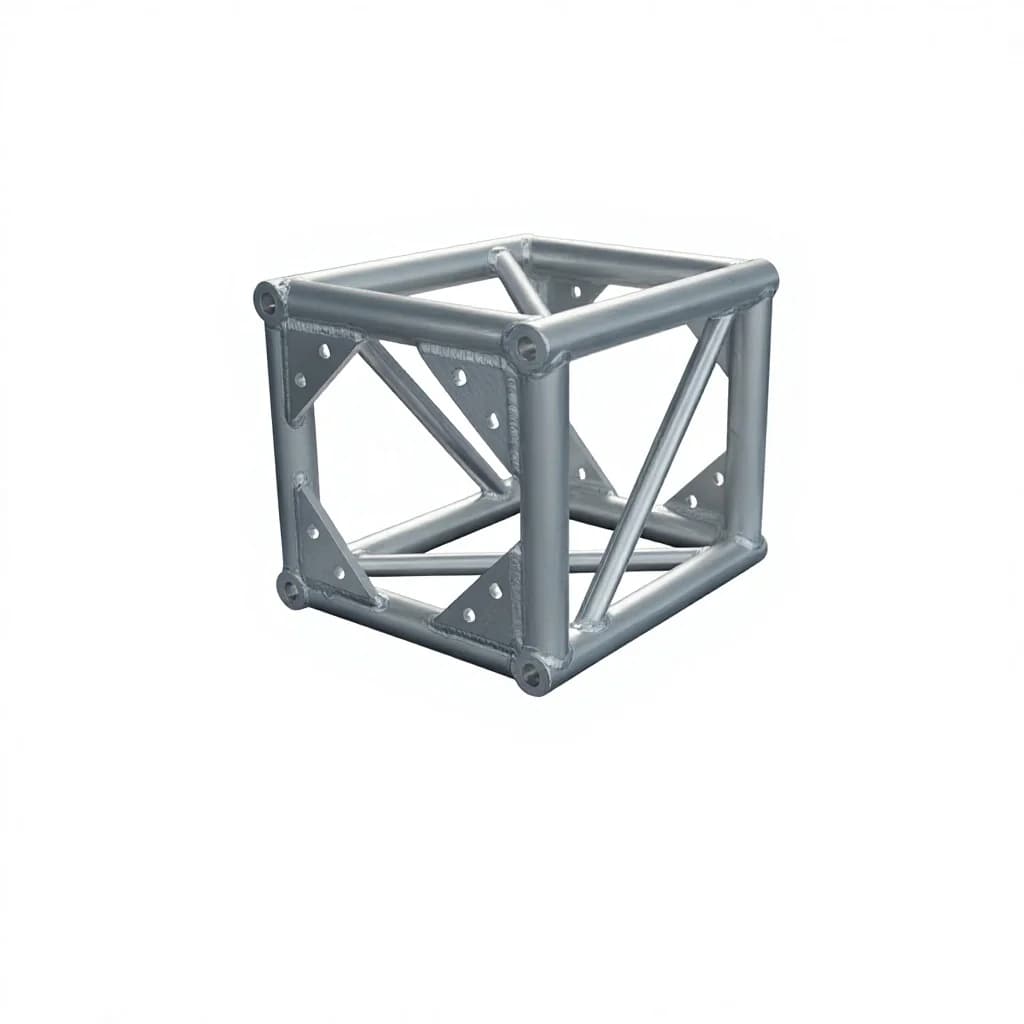 【High Quality】Exhibition Portable Bolt Truss Booths Aluminum Square Frame Truss Structure Event Aluminum Stage Lights Truss Pole