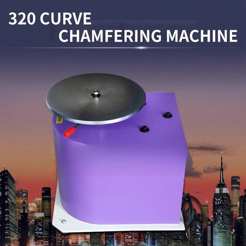 1PC 320 Curve  Irregular  380V Table Arc Chamfering Machine 8000rpm Speed Chamfering Machine