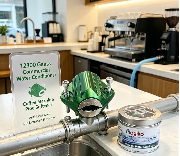 12800Gauss Magnetic Water Conditioner  Anti‑Scale Descaler Hard Water Softener for Farm Agricultural Irrigation Pipeline System