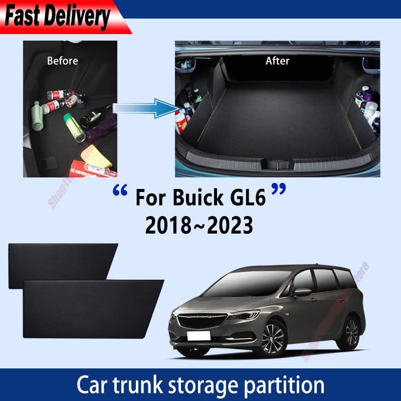 For Buick GL6 2018-2023 Thickening Trunk Storage Partition Multifunction Storage Auto Interior Parts Organizer