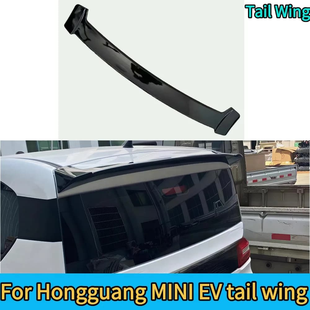 For Hongguang MINI EV Racing Car Rear Trunk Lip Spoiler Wing Tuning Decorative Design Suitable Vehicle Modification
