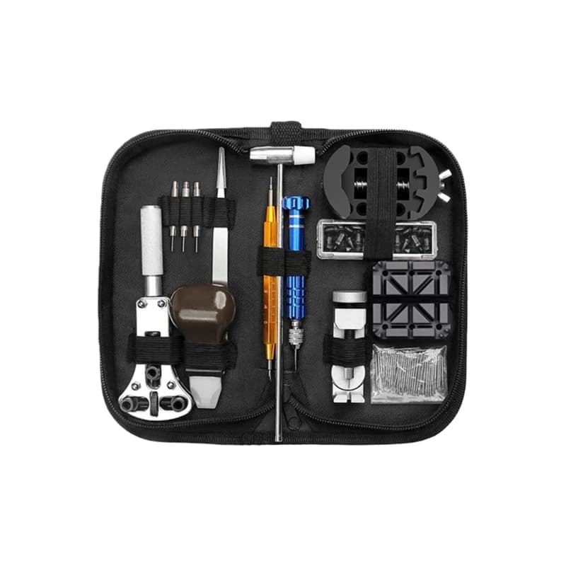 L8RC 138Pcs Watchmaker Tool Set Mechanical Electronic Repair Essential Ergonomic Design with Storage Bag For Home & Travel
