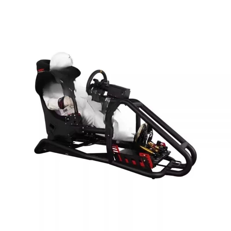 Racing emulator bracket seat