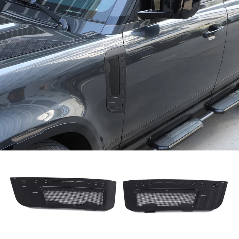 Fender Air Vent Anti-Insect Mesh Replacement Fender Vent Expansion Cover Car Accessories For Land Rover Defender L663 2020-2026