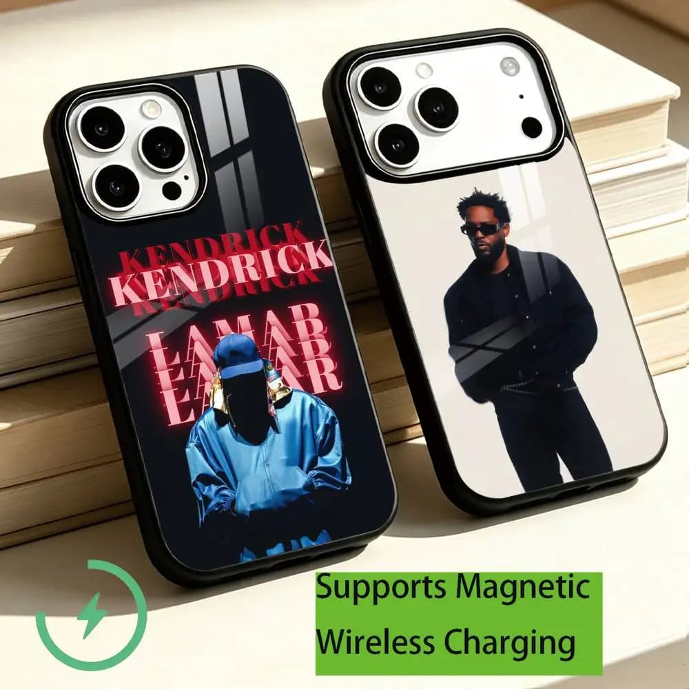 Y-Young singer Kendrick Lamar Phone Case For iPhone18,17,16,15,14,13,12,11 Plus,Pro Supports Magnetic Wireless Charging Gift