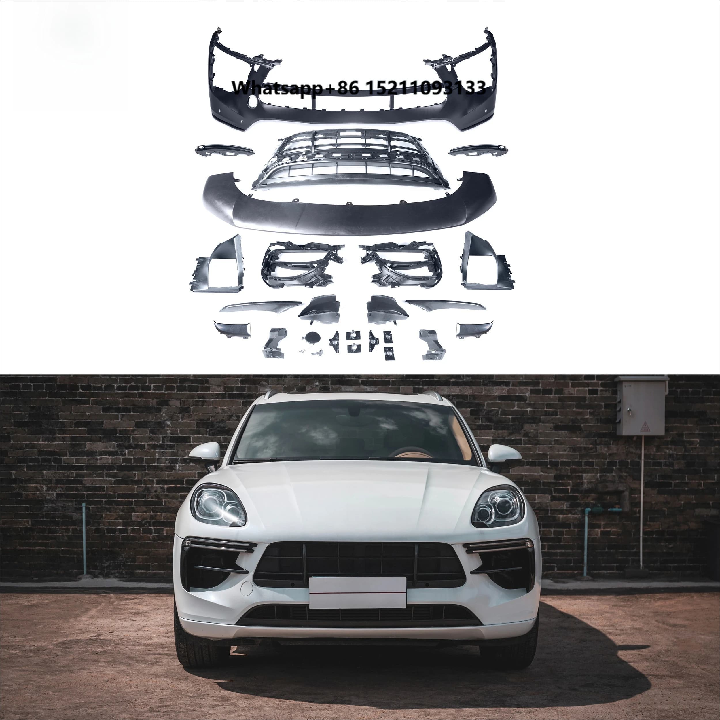KM for 2018-up  Macan-95B.2 Upgrade pp Material  Sport Design SD GTS Front Bumper Facelift Bodykit New Products