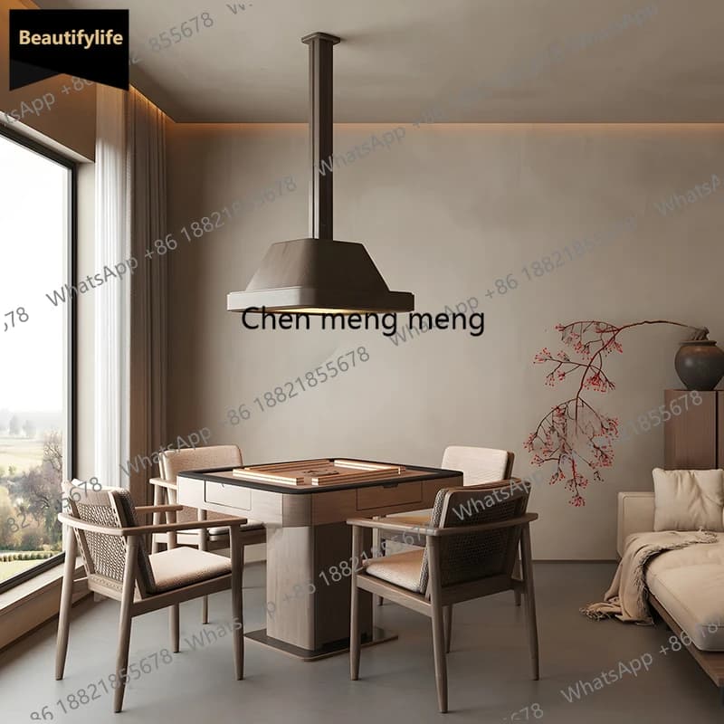 Q181 Modern Solid Wood Mahjong Table Multi-Functional Smart Automatic Shuffling Machine Card Game Tables Creative Home Furniture
