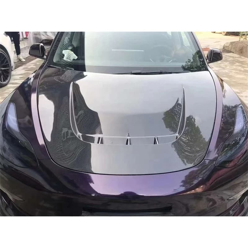 Hot Selling Carbon Fiber Front Engine Hood Bonnet Aftermarket Upgrade Auto Body Replacement Parts