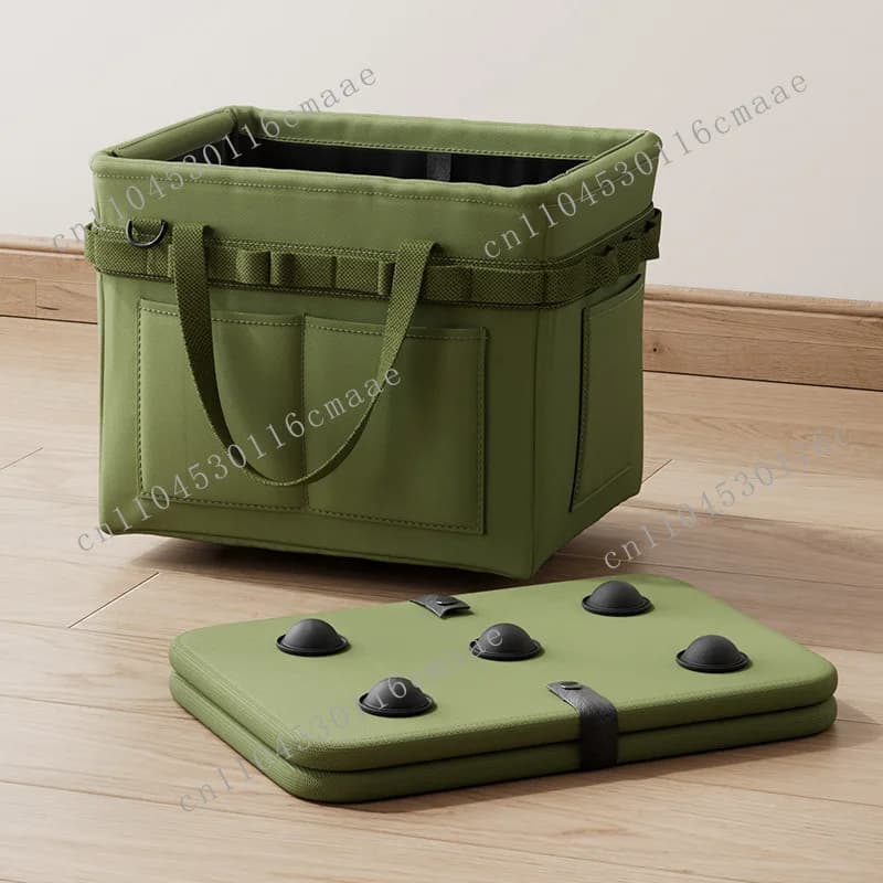 Toolbox Storage Bag Multifunctional Foldable Tote with Side Pocket  Thickened Oxford Cloth Tool Storage