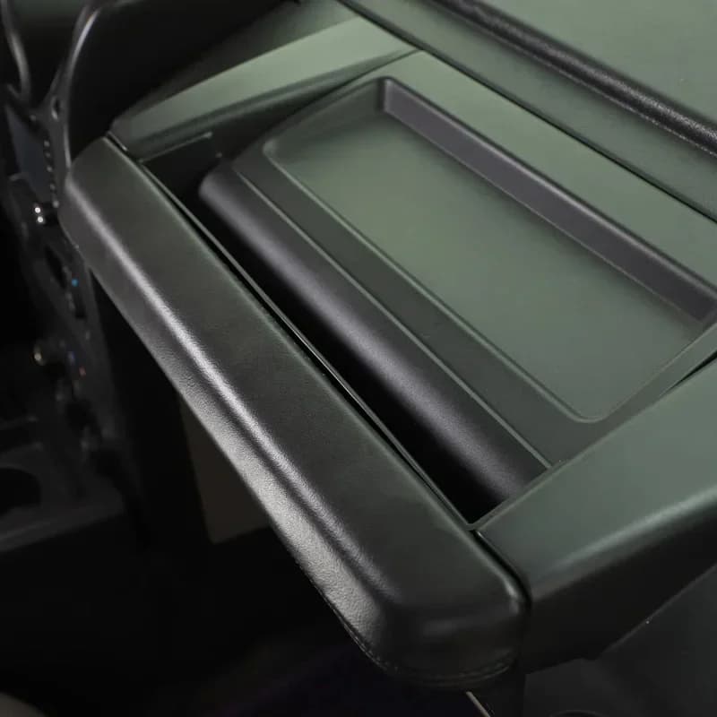 1Pcs ABS Black For Hummer H2 2003-2007 Car Interior Co-pilot Dashboard Handle Storage Box Mobile Phone Tray Molding Accessories