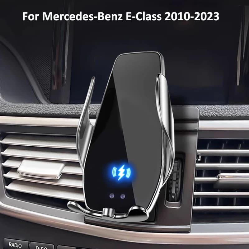 Car Phone Holder For Mercedes-Benz E Class W212 W213 CLS Air Outlet Dedicate Fix Navigation Stand Wireless Charging Phone Holder