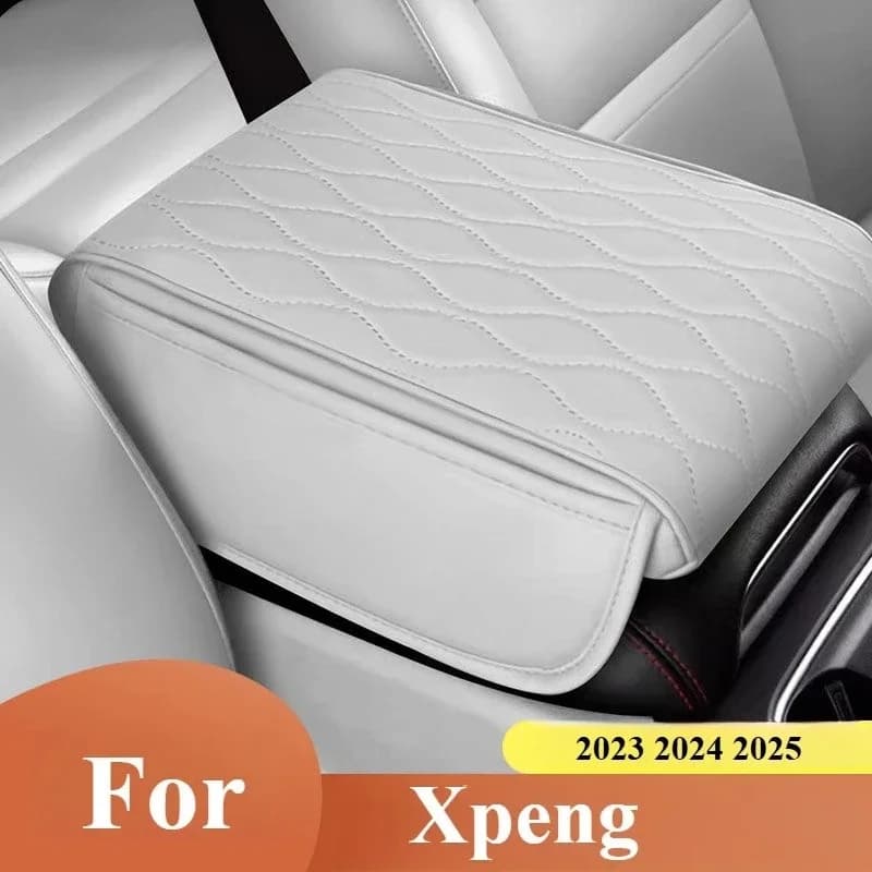 For Xpeng G6 P5 Car Armrest Mat Center Console Memory Foam Vehicle Arm Rest Box Pads PU Leather Arm Rest Protection Cushion