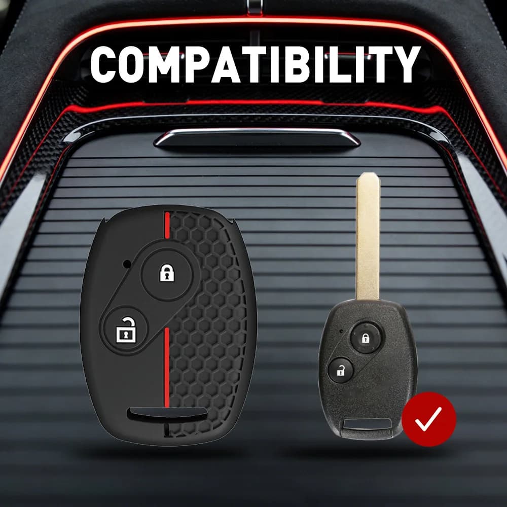 Honeycomb Key Fob Cover for Honda Fit, XR-V, Vezel, City, Grace, Accord Silicone keycase