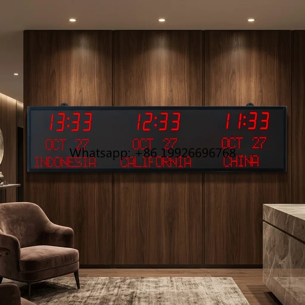 CP30C High Resolution LED Digital Multi  Zone Wall  Office Airport Use Displays International World