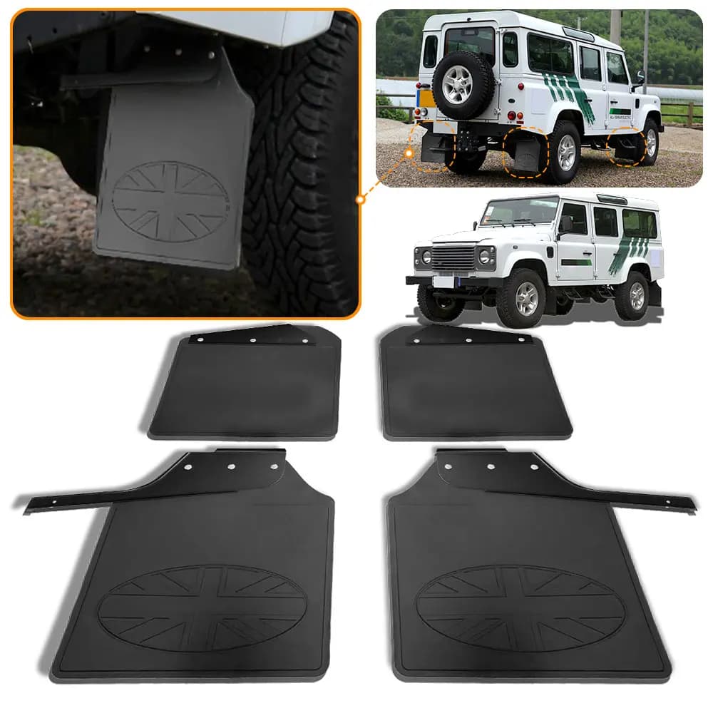 Mud Flaps For Land Rover Defender Accessories Auto Flap Splas Splash Guard Front Rear Fender Car Accessories Mudguards