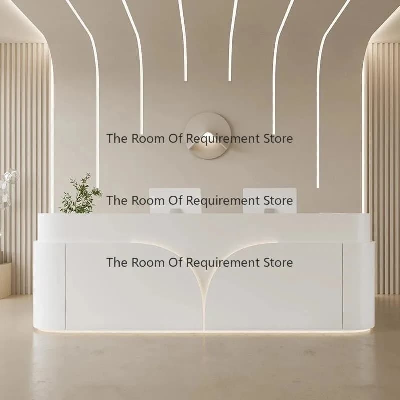 Simple Front Reception Counter Table Salon SPA Medical Clinic Dental Modern Reception Desk