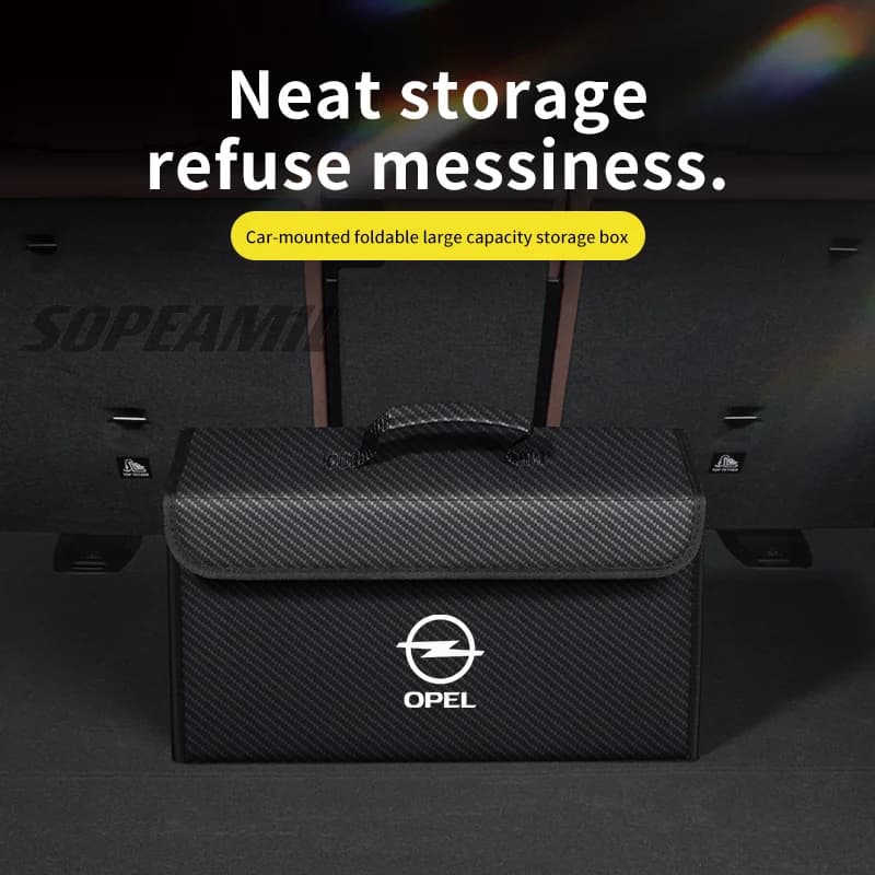 For Opel OPCline ASTRA CORSA INSIGNIA MOKKA VECTRA ZAFIRA GTC Tigra Car Trunk Organizer Box Tailbox Stowing Tidying Storage Bag