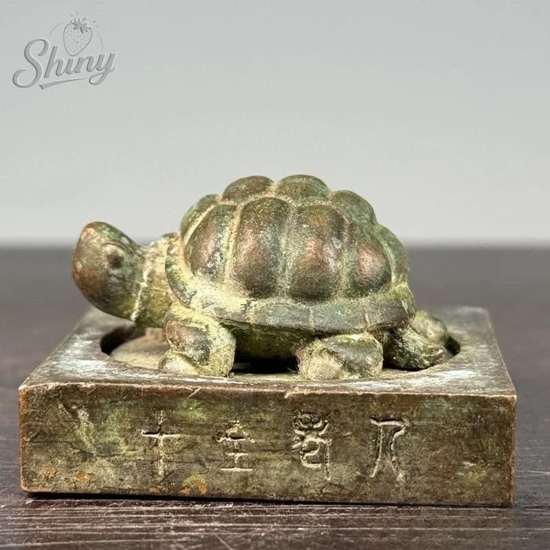 Antique Tortoise Statue Chinese Feng Shui Lucky Home Decorations Ornaments Lovable Animal Figurines Desk Decor