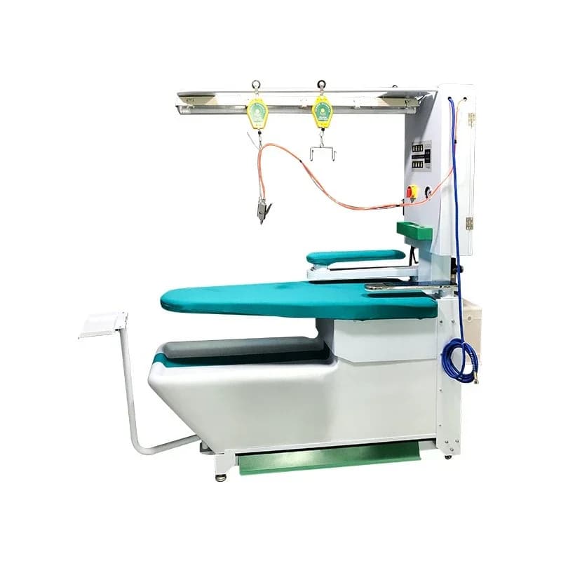 Multifunctional energy-saving suction blast ironing table electric heating steam bridge dry garment factory ironing equipment