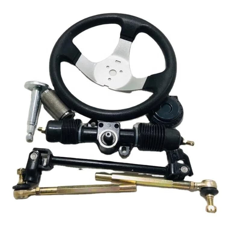 KARTING ATV UTV Buggy 5inch Wheel 32CM Steering Gear Rack Pinion U Joint Spindles GO KART Steering Wheel