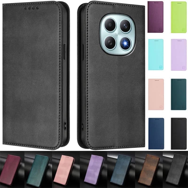 Note15 Magnetic Case for Xiaomi Redmi Note 15 Note15 4G 5G Leather Stand Wallet Case for Redmi Note 15 Flip Protect Back Cover
