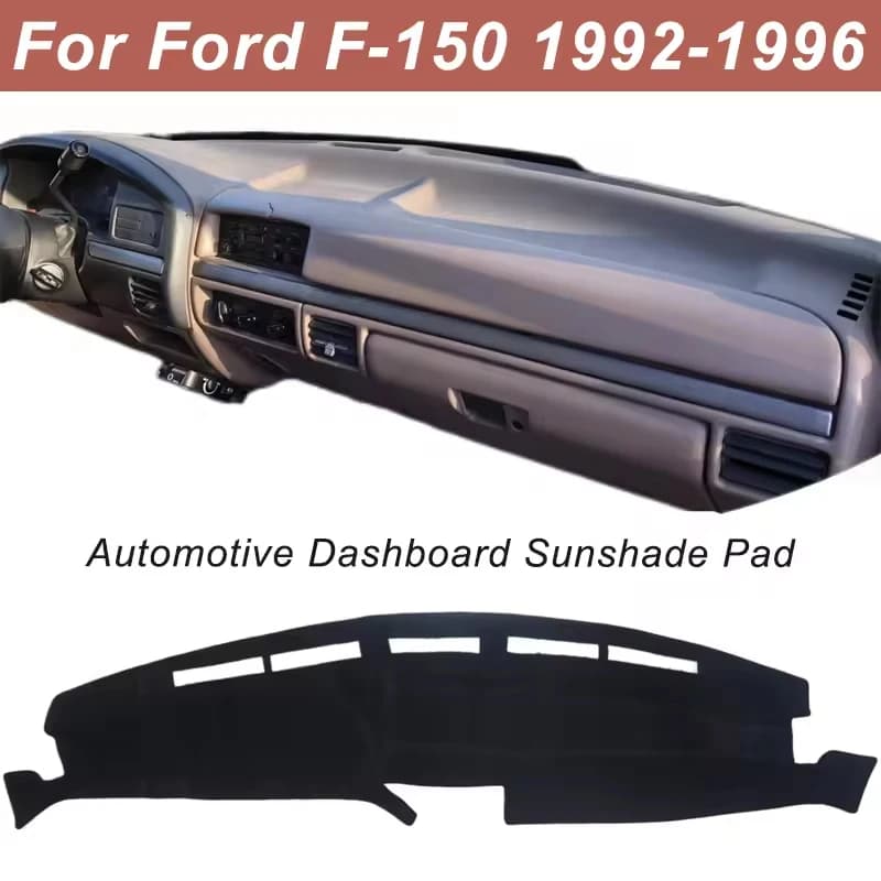 Dashboard Cover Dash Mat For Ford F-150 1992-1996 Anti-Glare Non-Slip Sun Shade Interior Protector