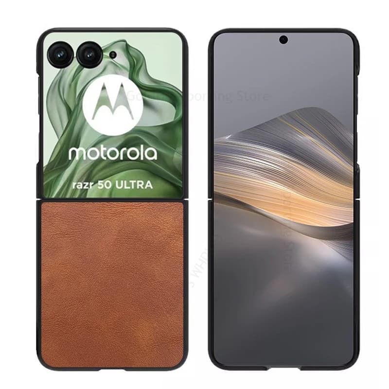 Cases For Motorola Razr 60 Ultra 5G Phone Shockproof Leather Case For Moto Razr 40 50 Ultra razr gen5 4 Gen4 Flip PC Tough Cover