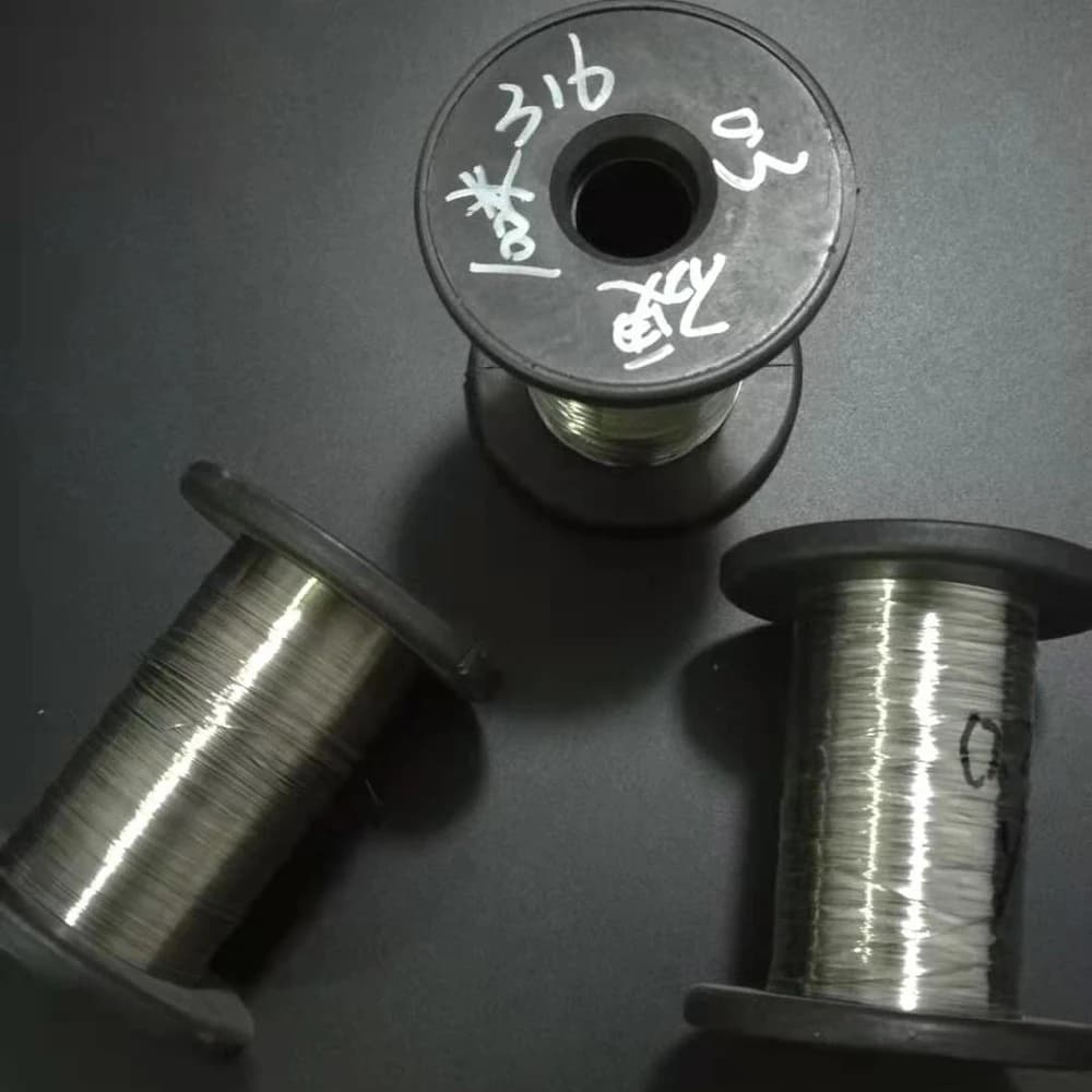 0.1mm to 0.8mm 100 Meters, SS316 Stainless Steel Hard Condition Wire DIY Bright Steel Wire