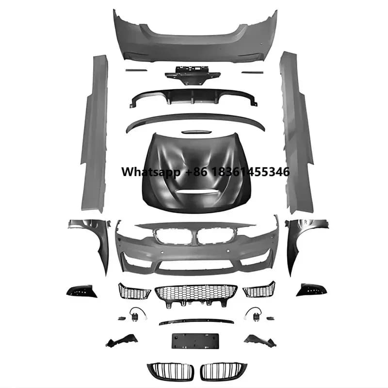 Bodykit  4 Series F32 F36 2014-2020 Upgrade To M4 MT Style Modify Car Conversion Body Kit With Hood
