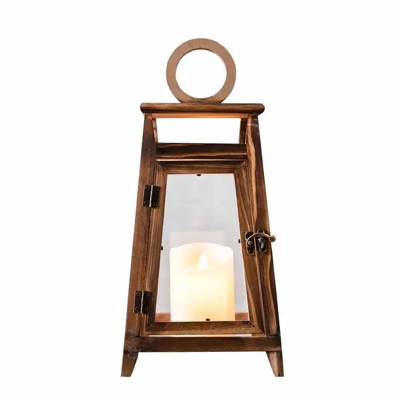 Chinese American retro wrought iron outdoor wind lamp candlestick windproof garden romantic atmosphere decoration ornament